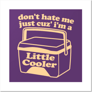 Don't Hate Me Just Because I'm a Little cooler Tee, Unisex Funny Saying Tee, Sarcastic Red Cooler T-shirt, Adult Humorous Quote Shirt Posters and Art